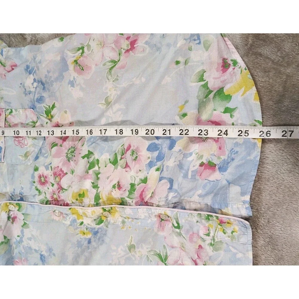Lauren Ralph Lauren Floral Pajama Set Romantic Sleepwear XL L Cottagecore Soft - Picture 6 of 13